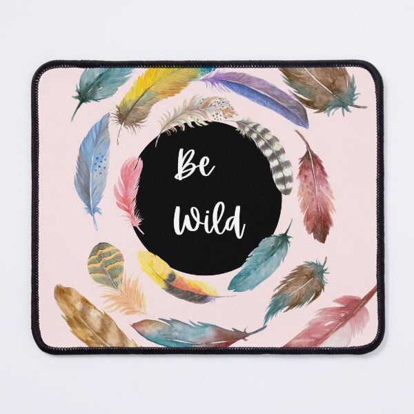 Item preview, Be Wild feather colours rainbow fun designed and sold by Joanna @ColorfulMoonlight.