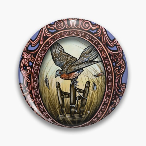 Item preview, Kitsch Cameo: Last Stool Pigeon in the West designed and sold by FreyStrandDraws.