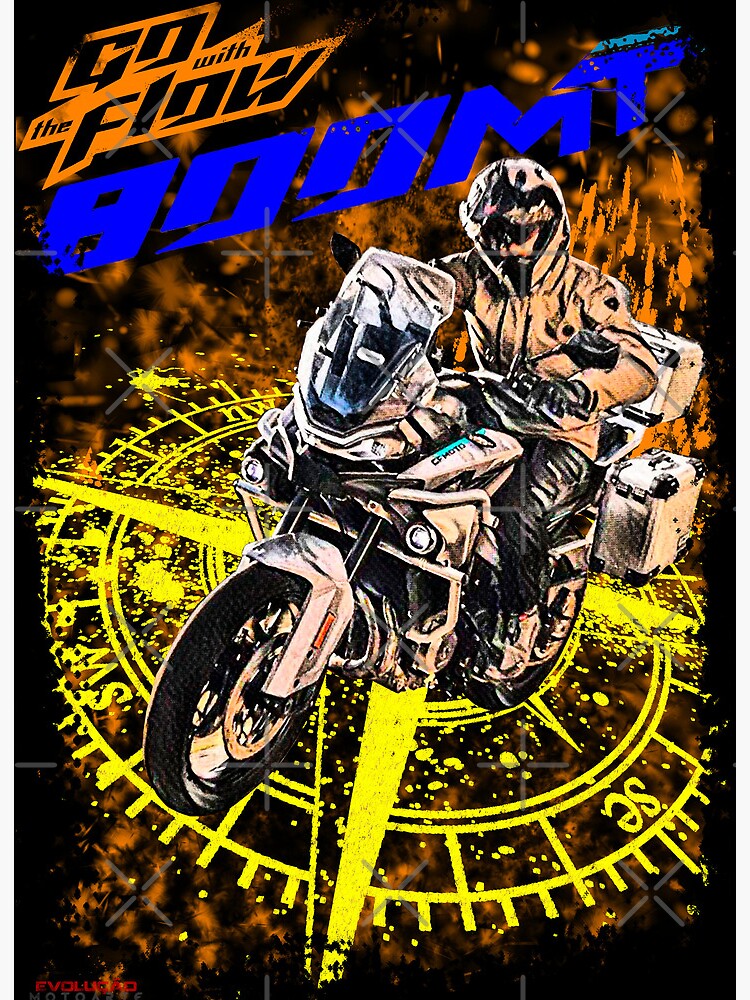 Big trail CFMoto 800 MT  Art Board Print for Sale by Evomotoarte