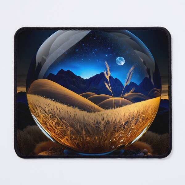Item preview, Fantasy Landscape Art, Blue Moon, Blue Stars designed and sold by Fantasy Masterpiece.