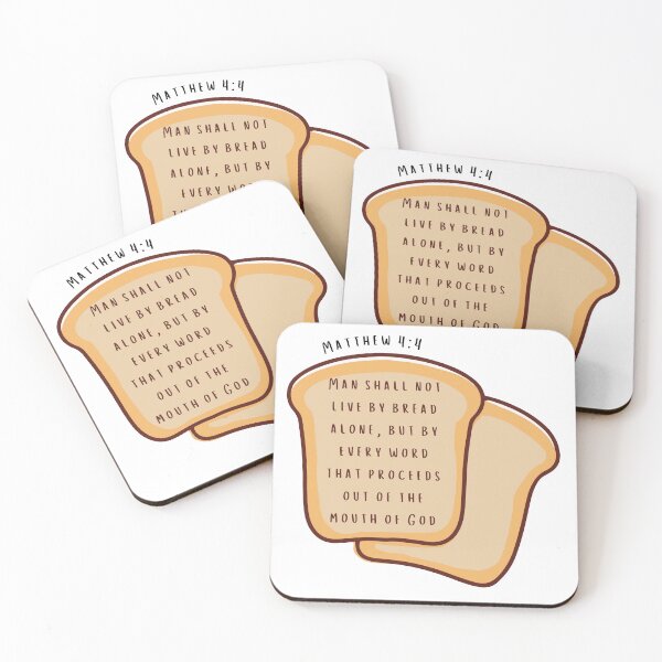Item preview, Matthew 4:4 designed and sold by agaveporridge.