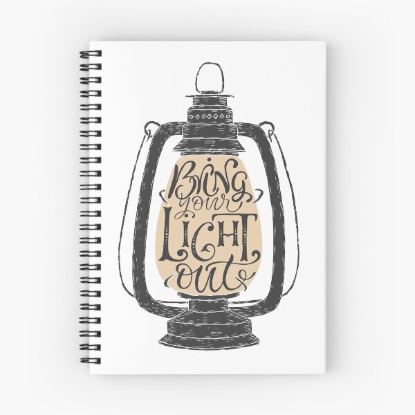 Item preview, "Bring your light out" hand drawn typography poster designed and sold by Maryna Sokolyan.