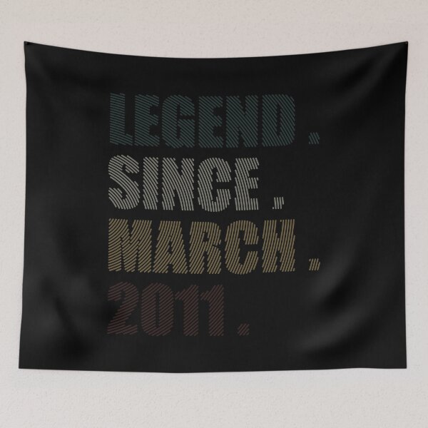 Item preview, 12 Years Old Legend Since March 2011 12th Birthday designed and sold by Supri123.