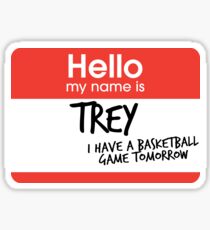 hi, my name is trey vine Sticker