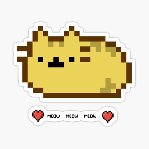 8 bit cat Sticker