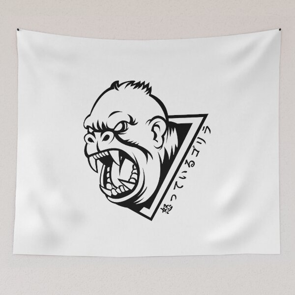 Item preview, Angry Gorilla In Japanese designed and sold by yoku-mieru.