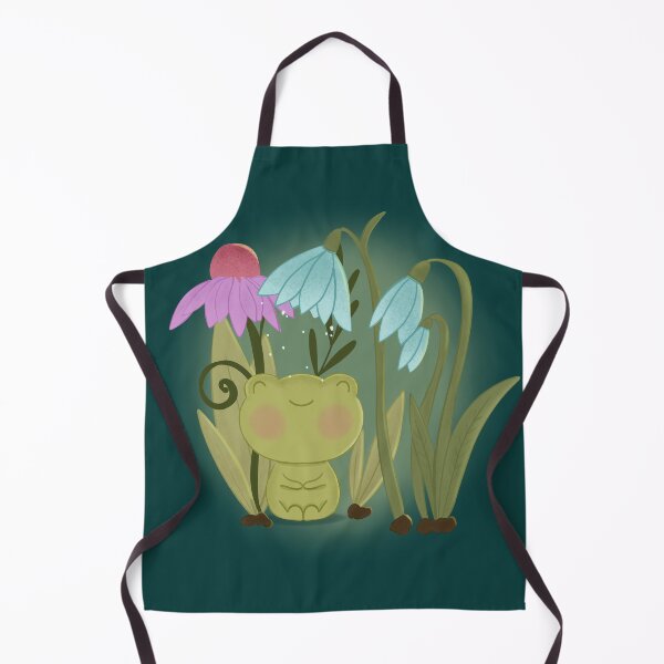 Item preview, A cute frog meditates peacefully in the forest. (yoga frog) designed and sold by Kimchi-style-.