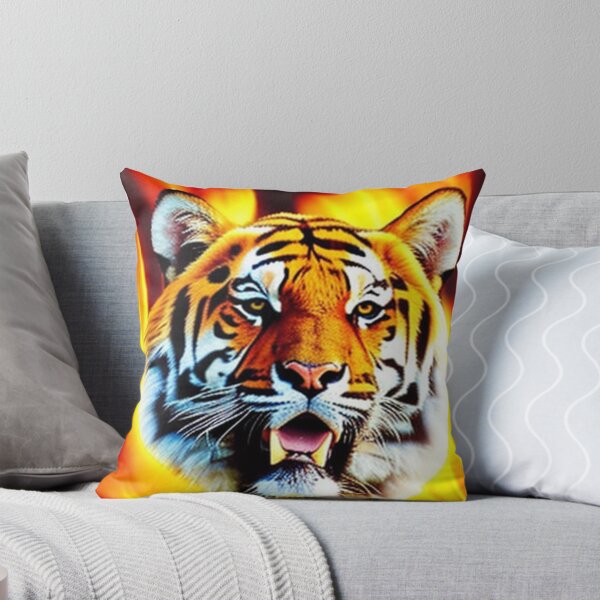 Item preview, Flaming Tiger Head designed and sold by Mark Cannon.