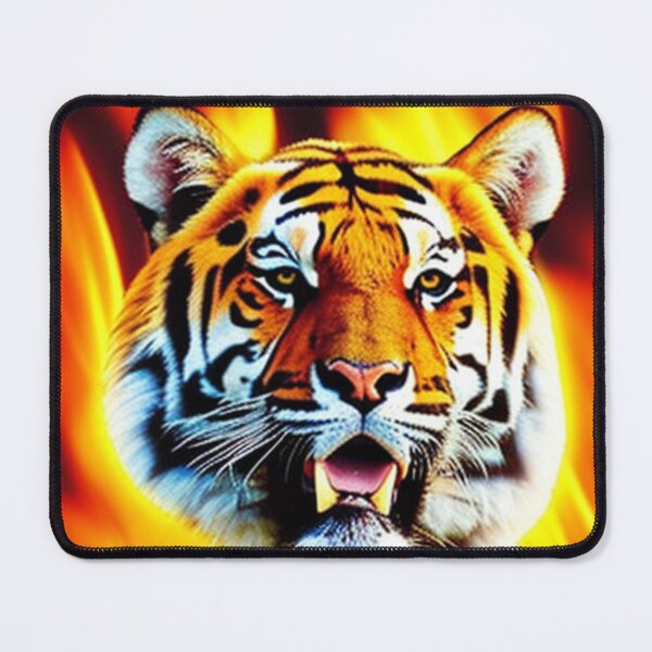 Item preview, Flaming Tiger Head designed and sold by Mark Cannon.