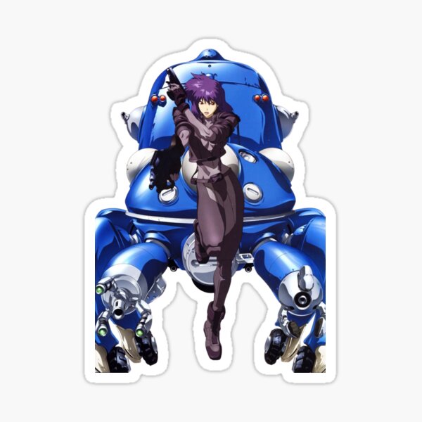 Ghost In The Shell Fighting Alongside Cyborg Sticker For Sale By
