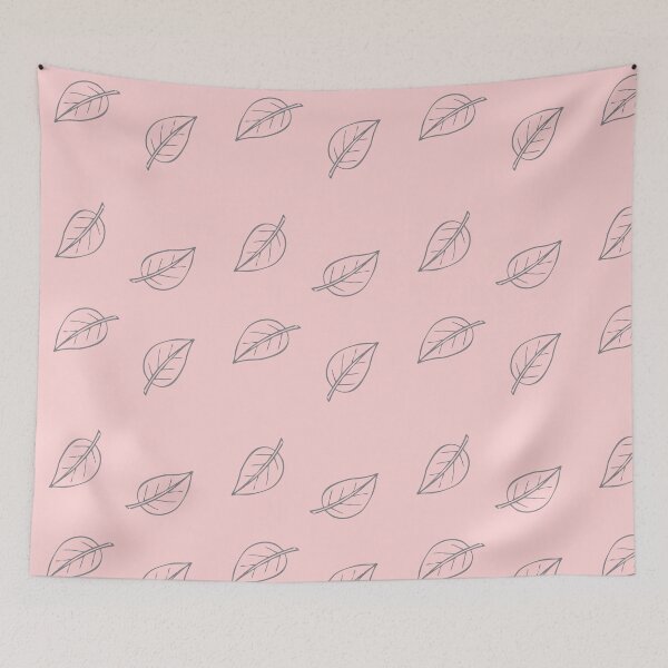 Item preview, MissDewi Leaf Design Pastel Pink designed and sold by MissDewi.
