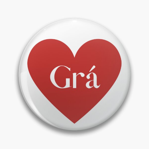 Item preview, Grá Gaeilge Irish Language Love Heart designed and sold by Irishprints.