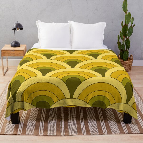 Item preview, Vintage Sunset  70s 60s - Olive and yelow designed and sold by RaspberryEM.