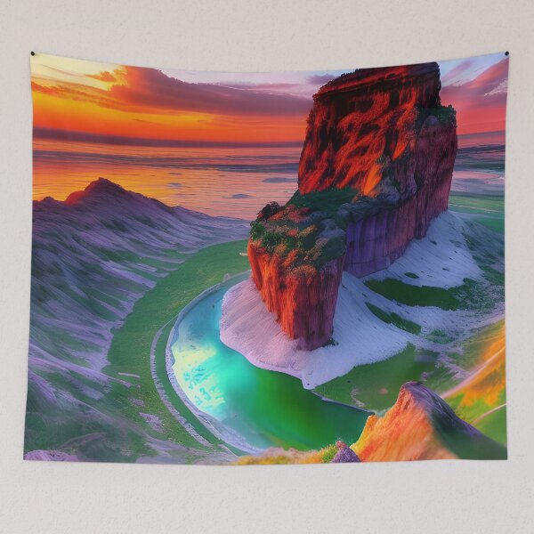 Item preview, Beach Cliffside Landscape Nature Ocean designed and sold by VersoShopping.