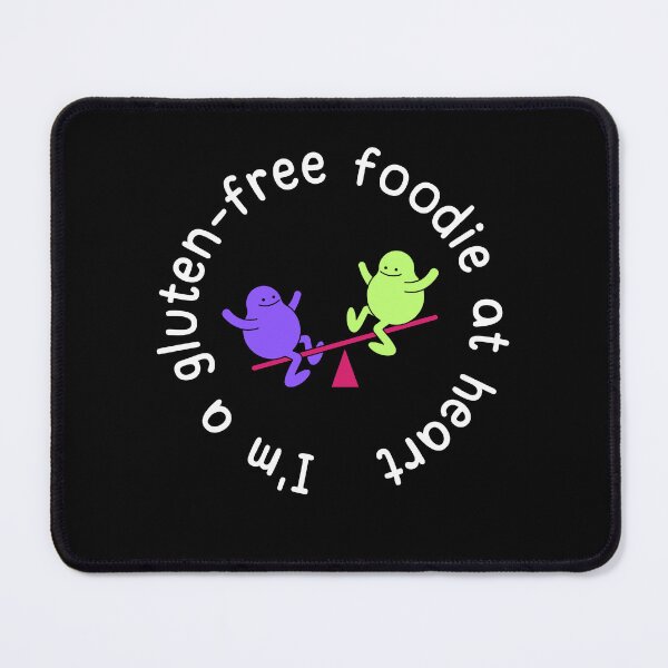 Item preview, I'm gluten-free, but I'm still a foodie at heart - See-Saw fun - Dark Background designed and sold by Paul Corps.
