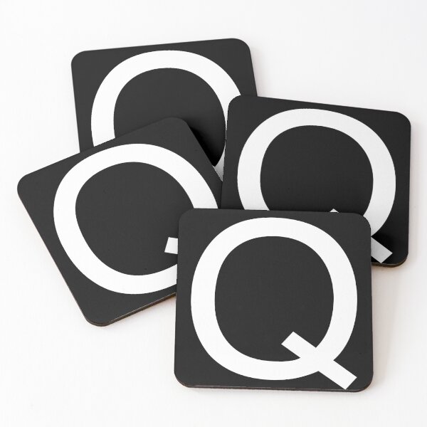 Item preview, Helvetica Q in white designed and sold by winterwinter.