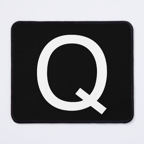 Item preview, Helvetica Q in white designed and sold by winterwinter.