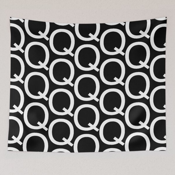 Item preview, Helvetica Q in white designed and sold by winterwinter.