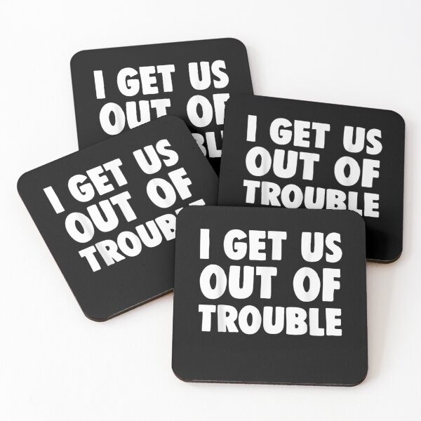 Item preview, I Get Us Out Of Trouble T Shirt - Matching Best Friend designed and sold by ArtMuni99.