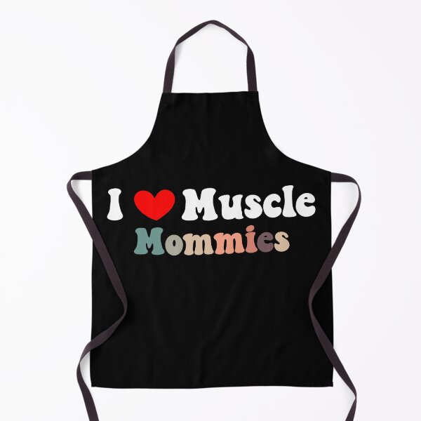 Item preview, I love muscle mommies Retro Groovy I Heart Muscle Mommies designed and sold by Mehdi Art.