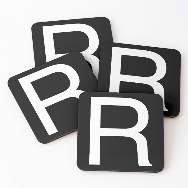 Item preview, Helvetica R in white designed and sold by winterwinter.