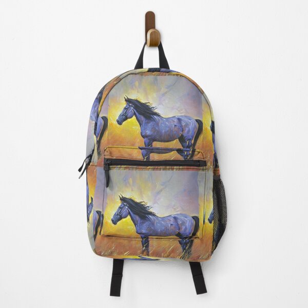 Item preview, Painting of a blue horse designed and sold by bogfl.