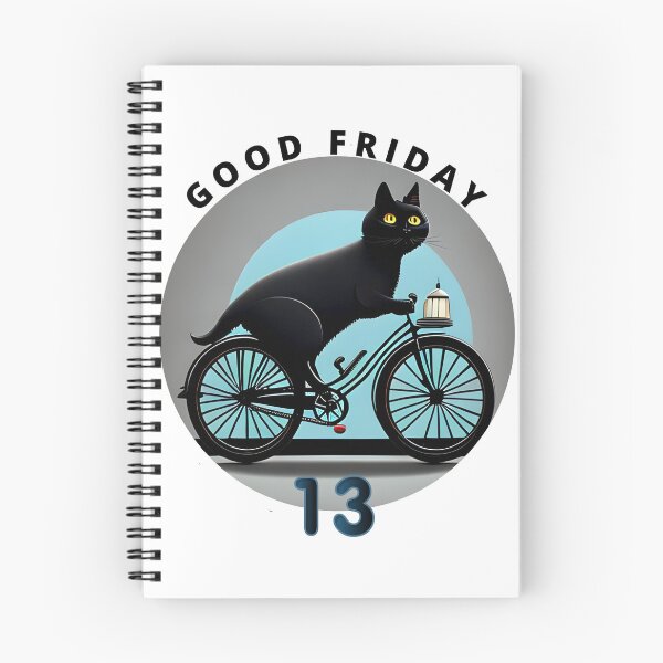 Item preview, Black Cat on a Bicycle: Good Friday 13 designed and sold by Igorlegrand.
