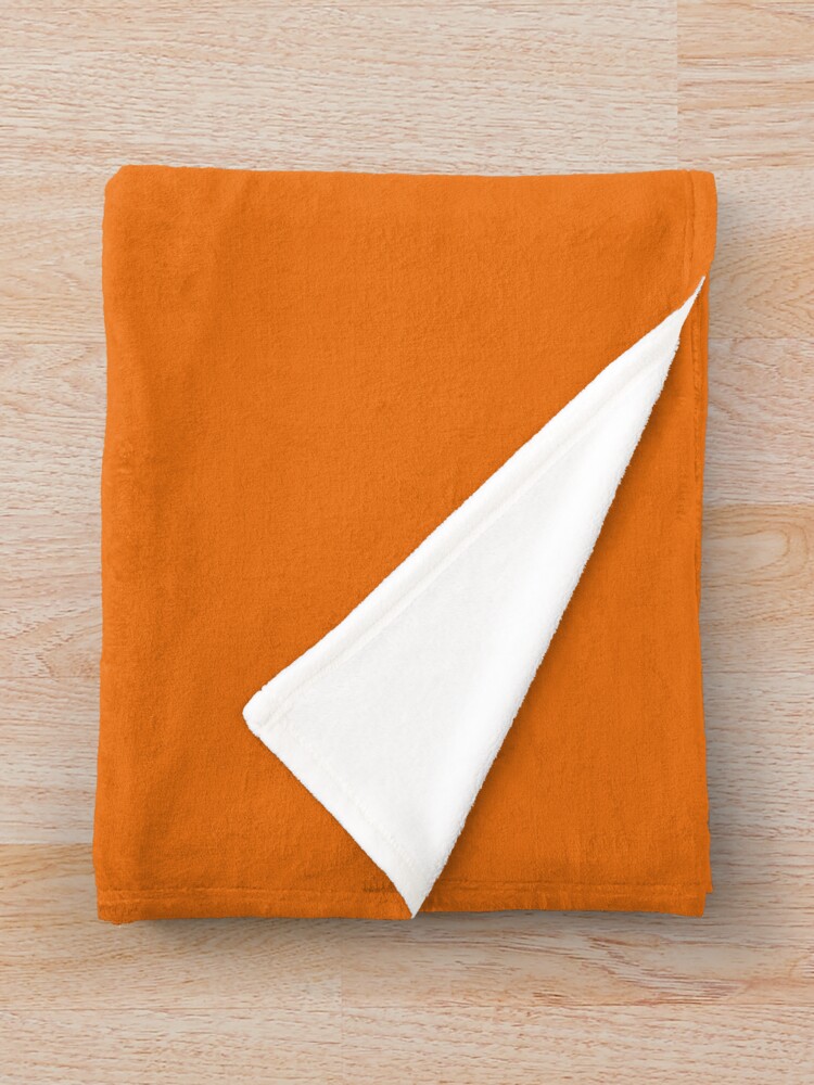 Throw Blanket, Gerenuk Face - orange b/g designed and sold by GeoCreate