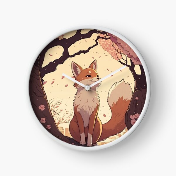 Item preview, Fox under a Sakura tree, anime style designed and sold by EmeraldeaArt.