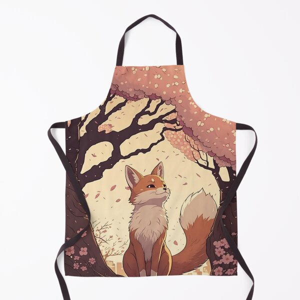 Item preview, Fox under a Sakura tree, anime style designed and sold by EmeraldeaArt.