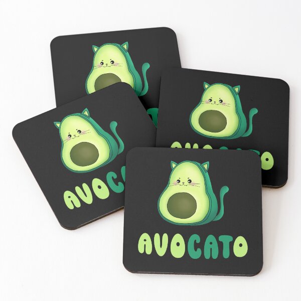 Item preview, AVOCATO - funny cute cat avocado  designed and sold by KatisDesign.