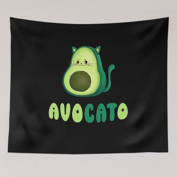 Item preview, AVOCATO - funny cute cat avocado  designed and sold by KatisDesign.