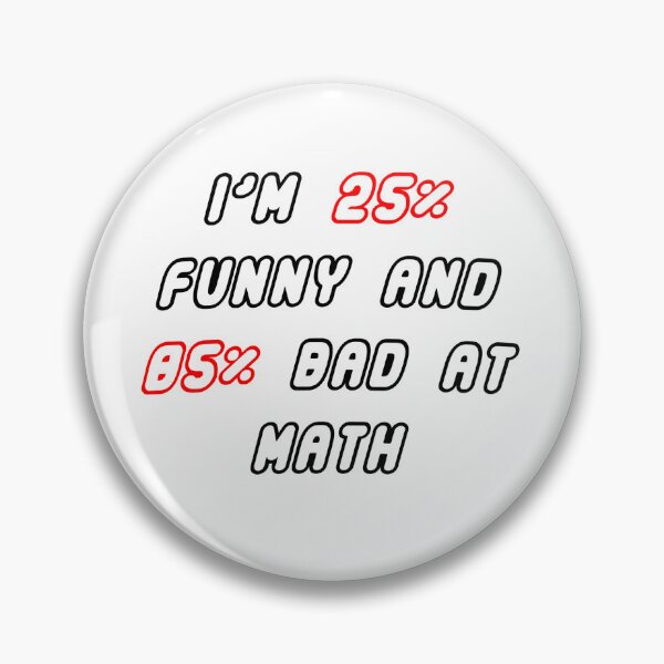 Item preview, Bad At Math designed and sold by Sasa Vladic.