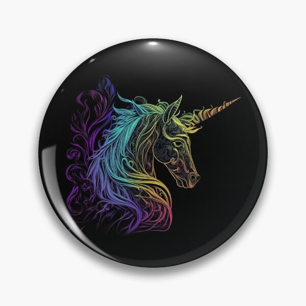Artikelvorschau, A Gorgeous Unicorn Head with a Chromatic Horn entworfen und verkauft von digitaldreamHD.
