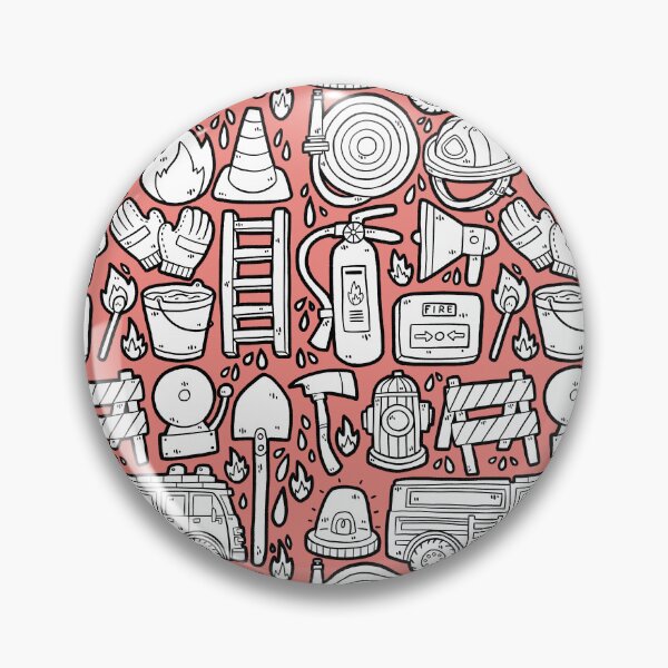 Item preview, Fire Department Doodles Fire Truck Firefighter designed and sold by voidea.