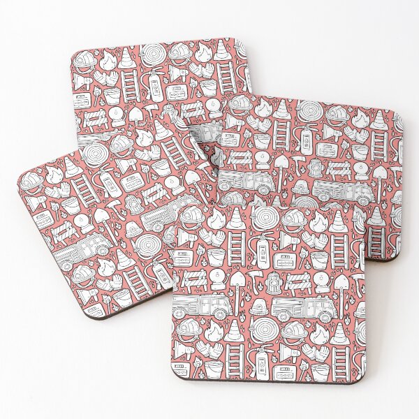 Item preview, Fire Department Doodles Fire Truck Firefighter designed and sold by voidea.