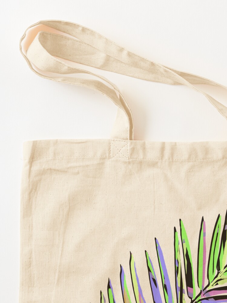 Authentic Abstract Palm Leaves Stylish Tote