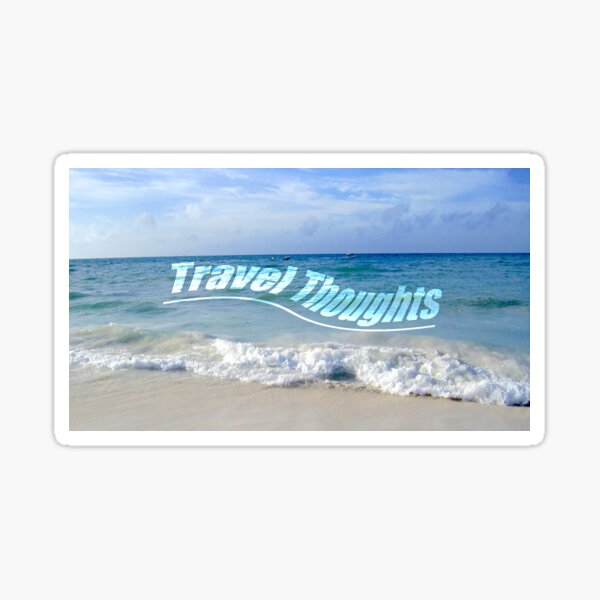 Travel Thoughts' logo Sticker