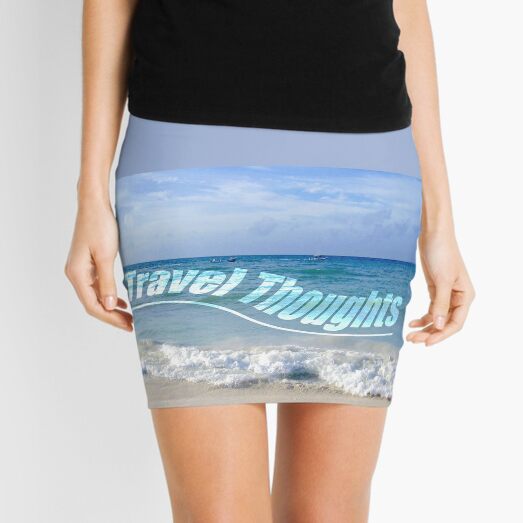 Travel Thoughts' logo Mini Skirt