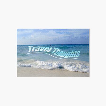 Travel Thoughts' logo Art Board Print