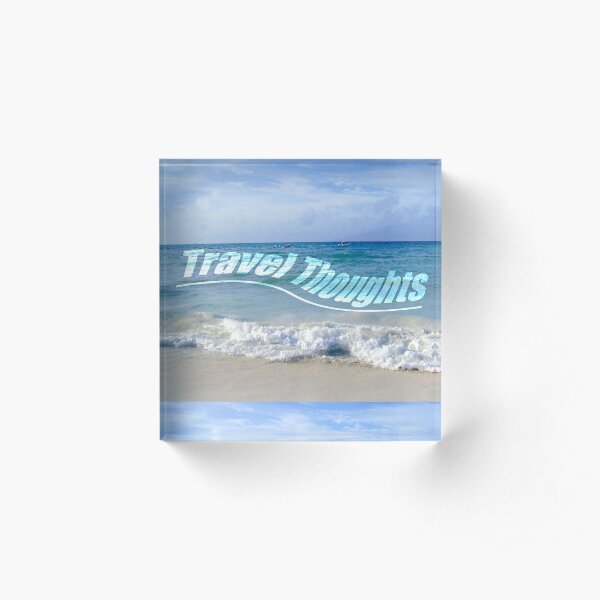 Travel Thoughts' logo Acrylic Block