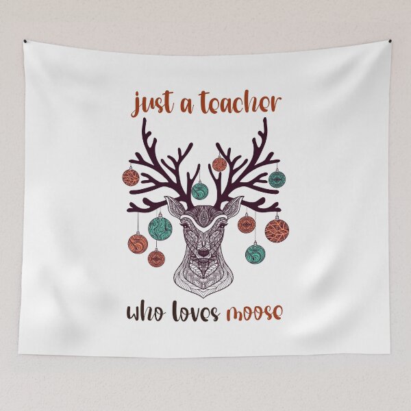Item preview, just a teacher who loves moose designed and sold by amersoliman.