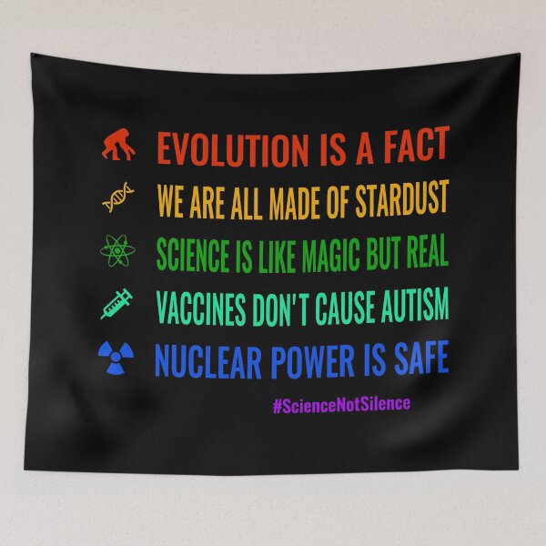Item preview, Earth is not flat! Vaccines work! Weve been to the moon! Chemtrails arent a thing! Climate change is real! Stand up for science! Universe is expanding! Nuclear power is safe! designed and sold by simbamerch.