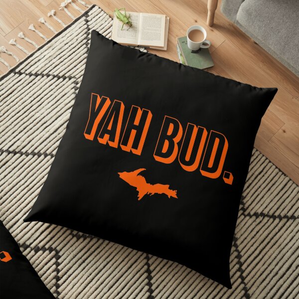 YAH BUD. Orange Floor Pillow