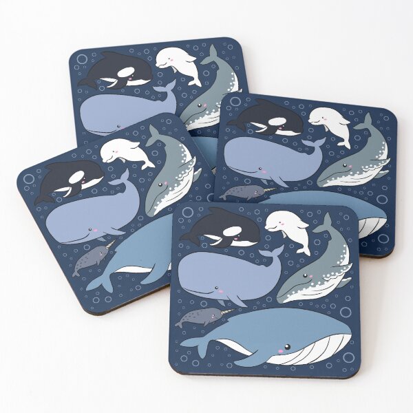 Item preview, Cute Whales pattern  designed and sold by Yarafantasyart.