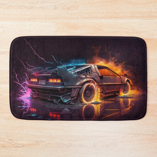 Item preview, Delorean abstract neon lights digital art designed and sold by fr4nk87.