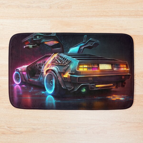 Item preview, Delorean abstract neon lights digital art designed and sold by fr4nk87.