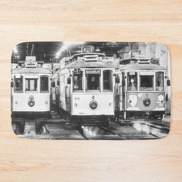 Item preview, Trams in Europe in Black and White designed and sold by ReachForArt.