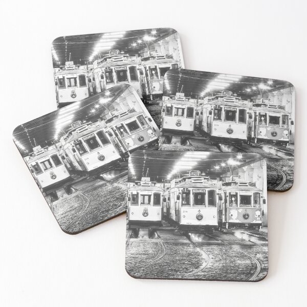 Item preview, Trams in Europe in Black and White designed and sold by ReachForArt.