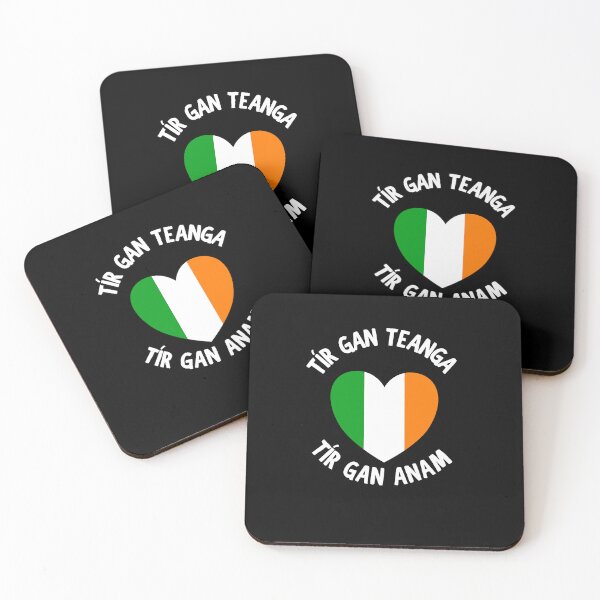 Item preview, Tír Gan Teanga Tír Gan Anam Gaeilge Irish Heart designed and sold by Irishprints.